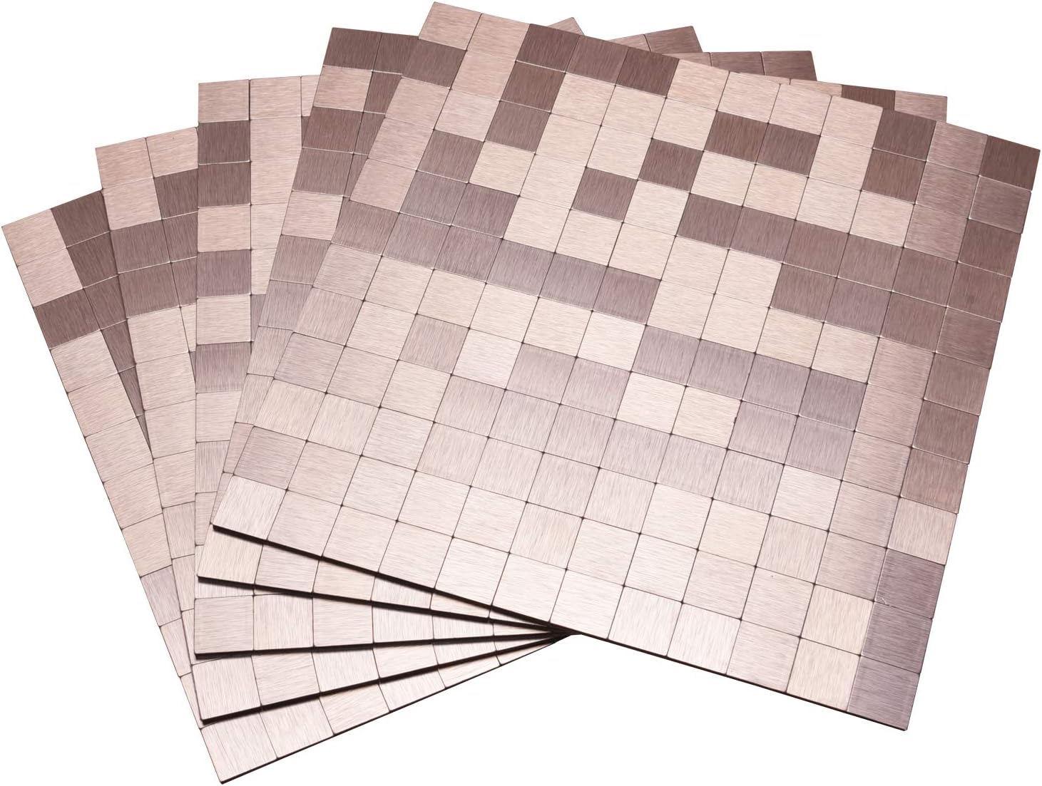 Lоwеѕt Prісе Art3d 10-Piece Peel and Stick Tiles Modern Aluminum Mosaic, Old Kettle