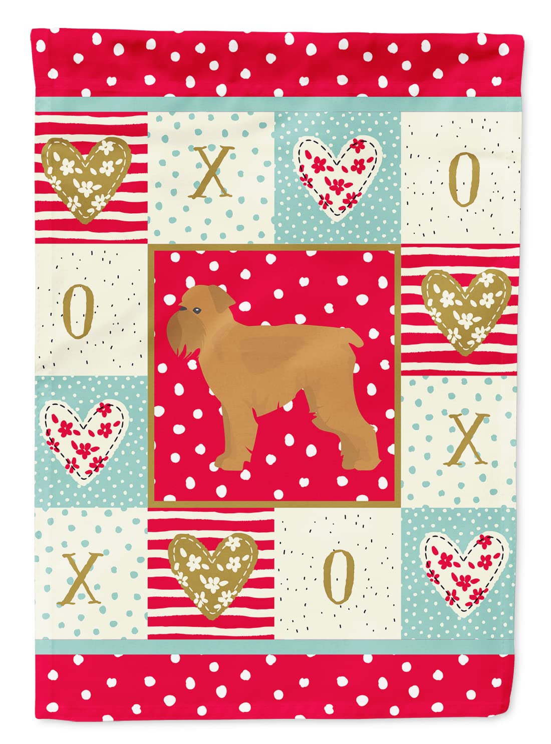 Brussels Griffon Love Flag Caroline's Treasures pavillon grand format pour jardin