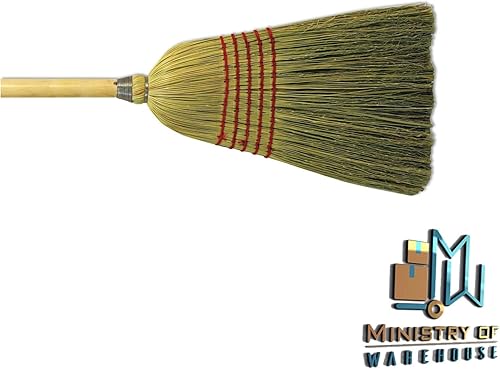 Miniatura 2 de Cerdas de fibra de maízyuca de madera de la escoba de la sala de 42 pulgadas (natural)