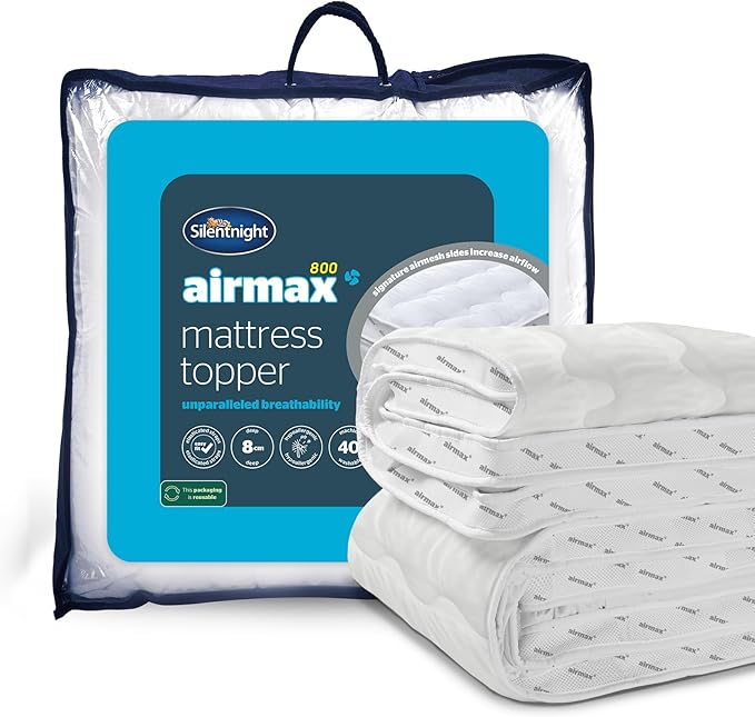 Silentnight Airmax 800 Mattress Topper Extra Thick Deep Fitted