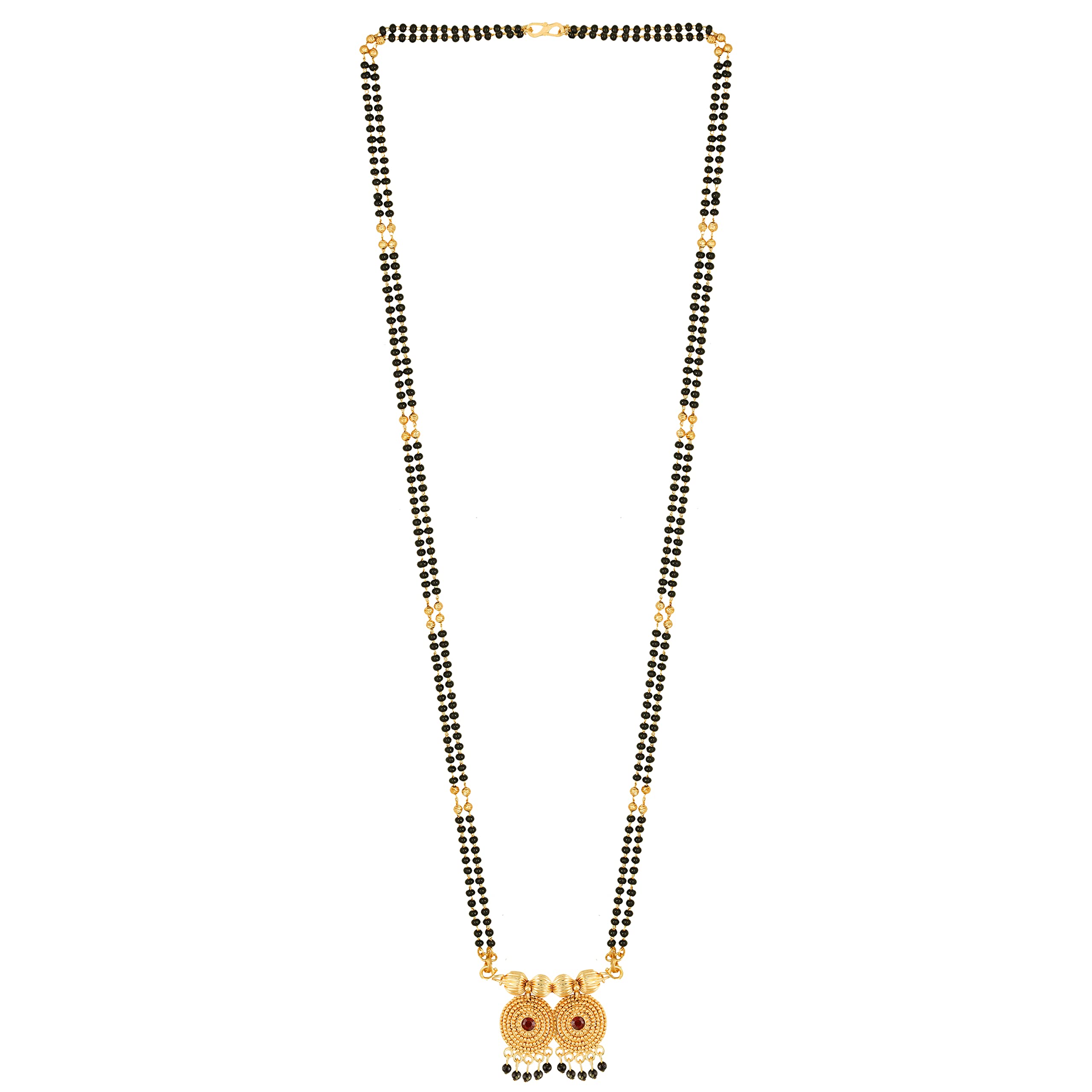 MEENAZ 2 Vati Wati Mangalsutra For Women Girls Ladies Temple South Indian Traditional 1 Gram Gold Stylish Maharashtrian Long Chain Double Mangal sutra Pendant Tanmaniya Black golden Nallapusalu Chains (B0BN4FXXKH) Amazon Price History, Amazon Price Tracker
