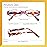 Kerecsen Women\'s Reading Glasses 4 Pairs Ladies Fashion Spring Hinge Readers (colourful-1, 2.5, x)