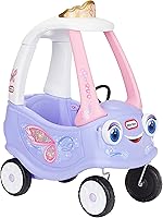 Little Tikes Fairy Cozy Coupe Ride-On Toy - Princess Fairy Push Car for Toddlers, Made in USA