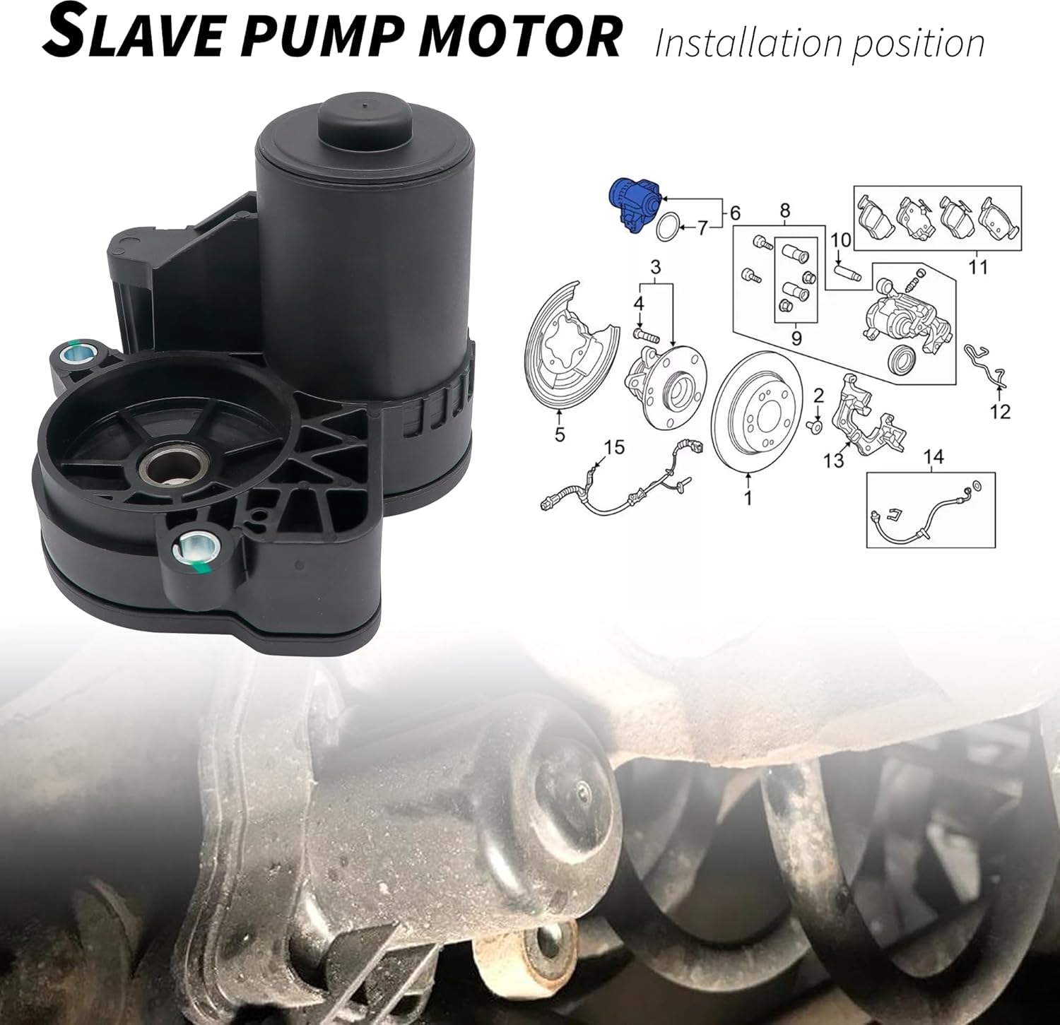 HiSport Left Parking Brake Actuator Rear 43021-TEA-T02 - Compatible with Honda Civic 2016 2017 2018 2019 2020 2021 - Replace 43021TEAT02 43020TBAA02 43020TBAA01 43020TBAA03