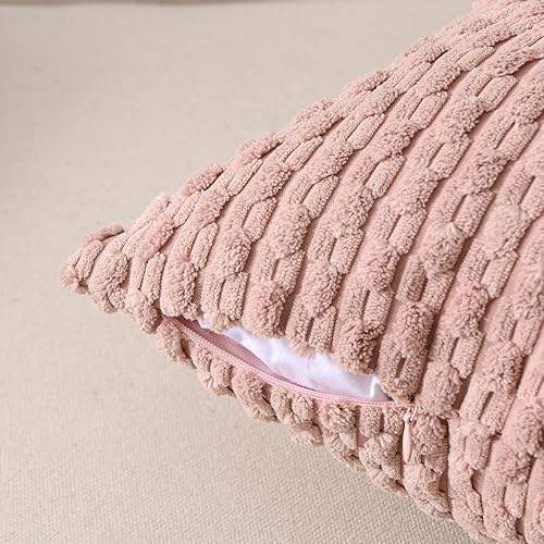 Miniatura 3 de Fancy Homi Paquete de 2 fundas de almohada decorativas para sofá cama, sofá, decoración moderna de casa de campo, bohemio, suave y bonita funda de