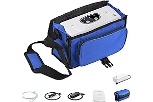 Imogen Oxygen Portable Concentrator 1L/3L, High-Flow Oxygen System, Long-Lasting Battery with Extended...