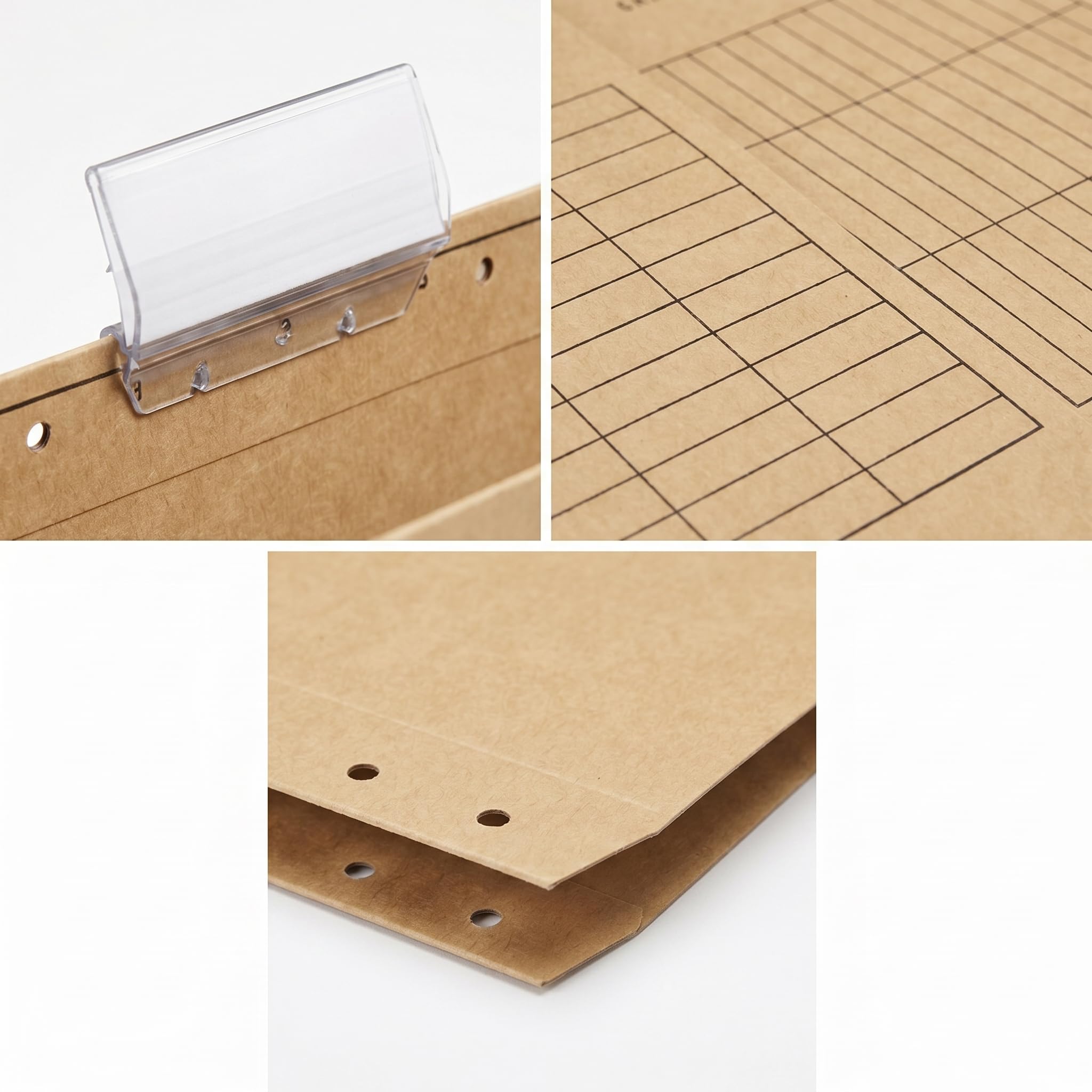 Hängetaschen DIN A4 50 Stück – Hängemappen braun aus Recycling-Karton – 350 Blatt – Hängeregister Mappen stabil – Blauer Engel – Made in Germany – Conipa