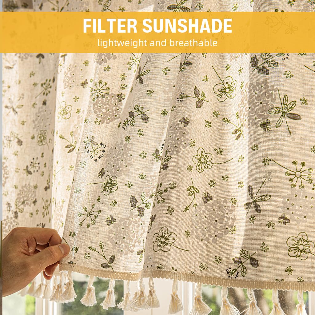 HASTHIP Kitchen Curtain - Window Valance Decor -5