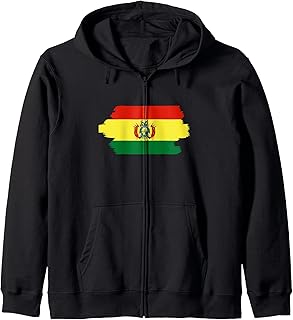 Bolivian Flag Bolivia Zip Hoodie