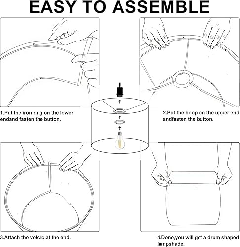 Miniatura 2 de Lamp Shades Set of 2 Mid Century Vintage 1950s Modern Retro Atomic Geometric Lattice Star Drum Lamp Shades for Floor Lamp Table Lamp Lampshade
