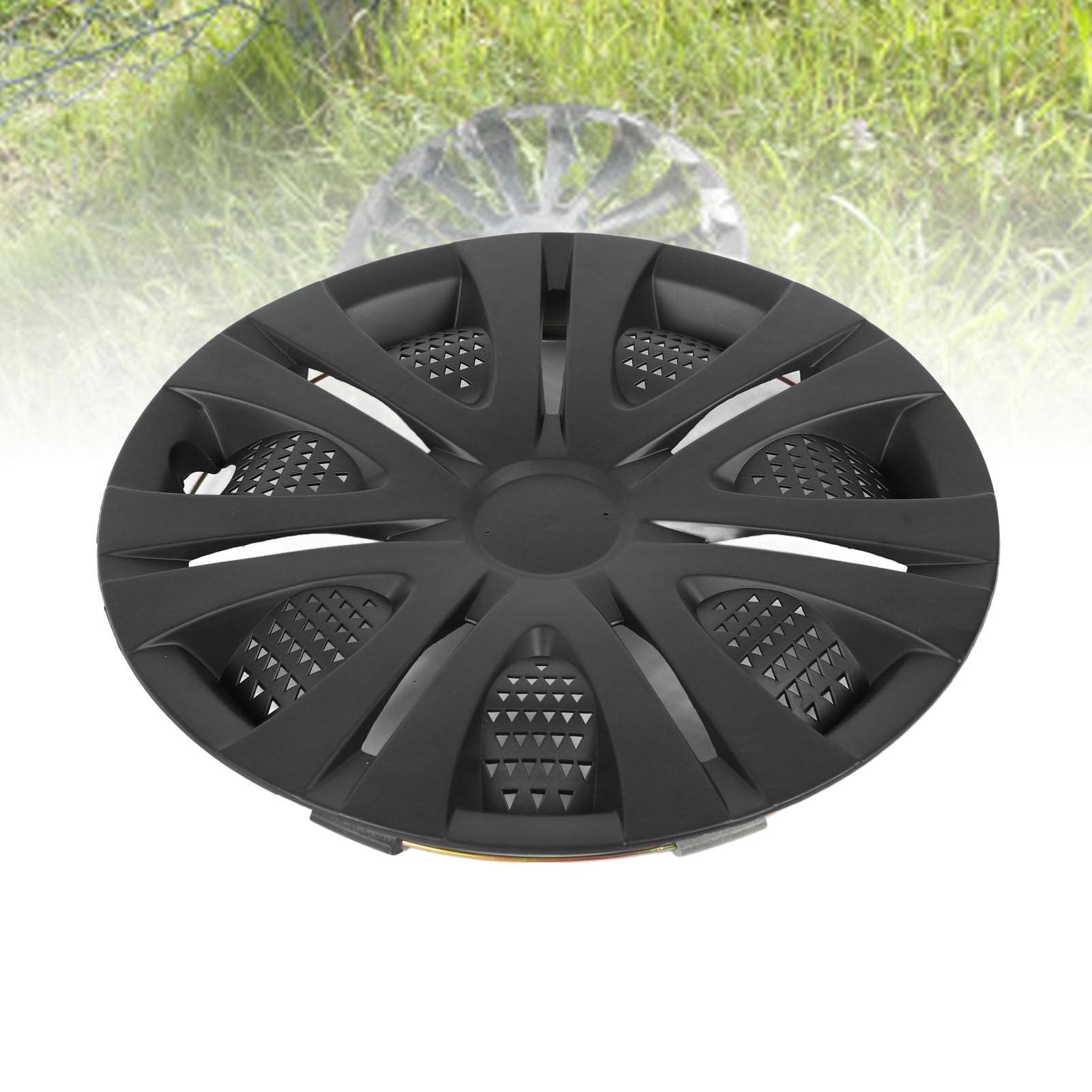 Siège Matte Black 13in Wheel Hub Cap Ensemble de Longueur Durable en Remplacement de Panda Twingo