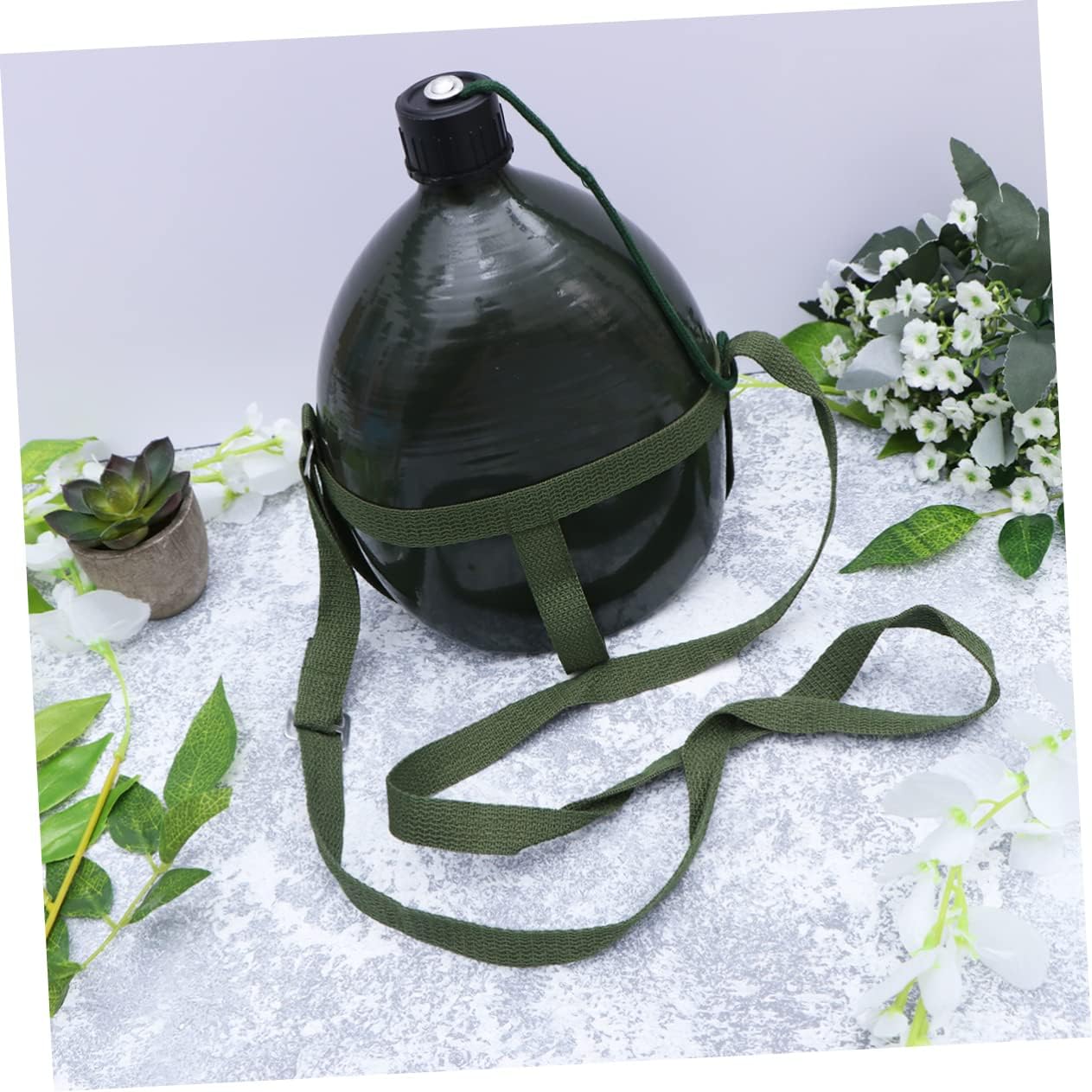 Aluminum Hiking Canteen 2.5l Water Cup Sturdy Kettle for Boys with Shoulder Strap