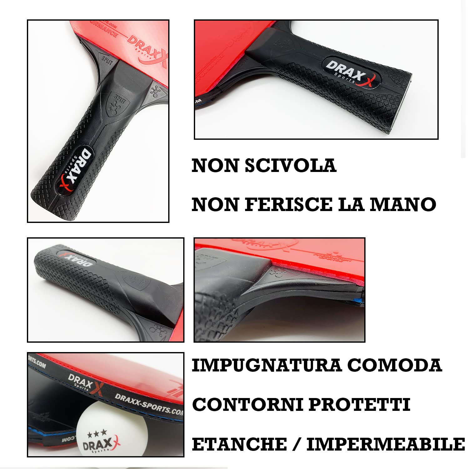 Set Ping Pong STEXFIT - 2 Racchette Professionali, 3 Palline E Borsa, Ideale Per Principianti Ed Esperti - Foto 12