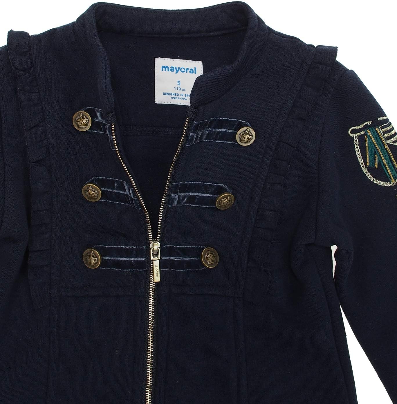 Mayoral Fleece Jacket for Girls Navy