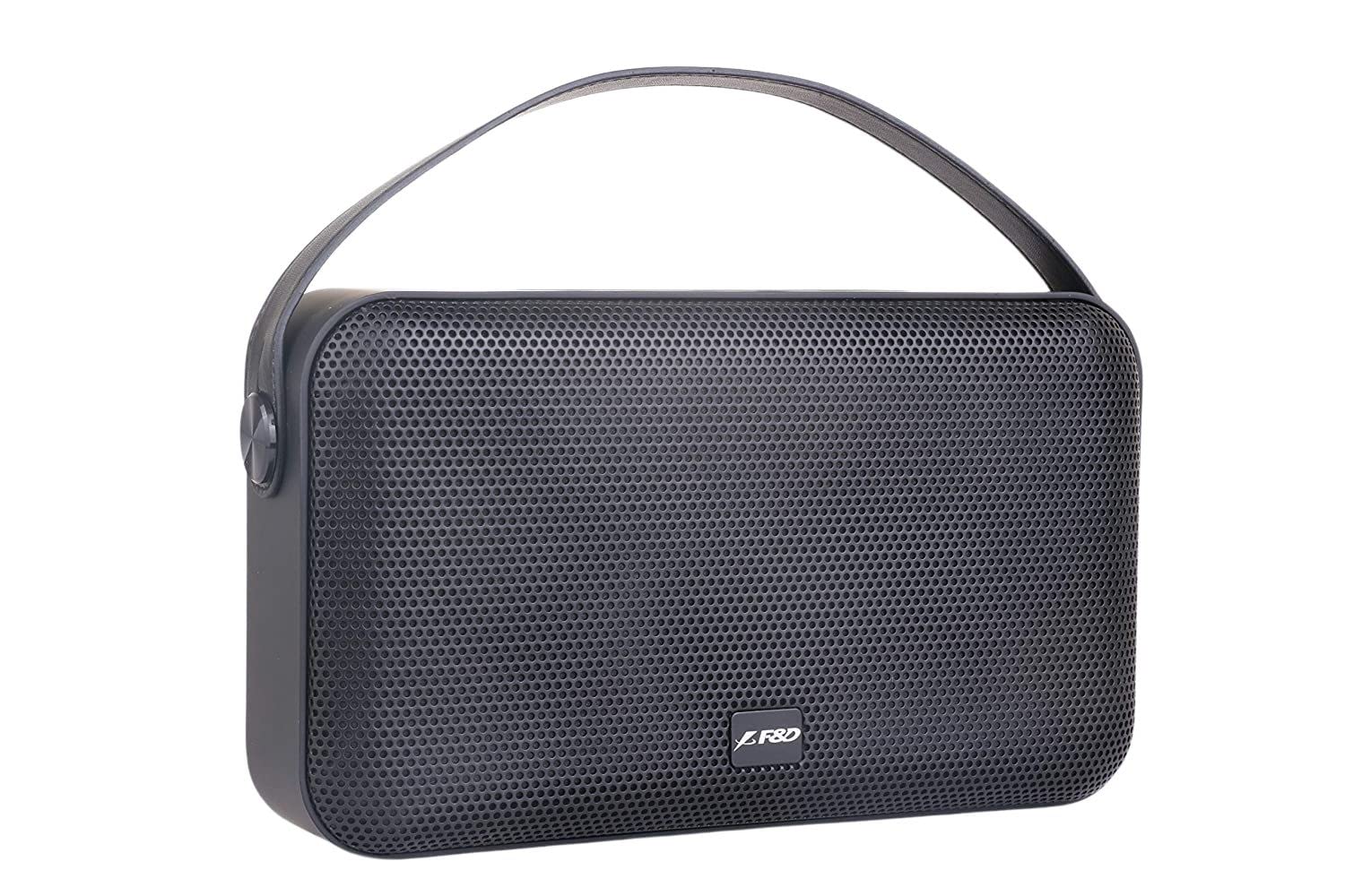 F&D W19 Wireless Portable Bluetooth Speaker (Black) | Charging Micro USB | TF Card/AUX/FM | Home Theatre | 6 Hours Playtime | Portable Speaker for Home, Outdoors & Travel F&D W19 Wireless Portable Bluetooth Speaker (Black) | Charging Micro USB | TF Card/AUX/FM | Home Theatre | 6 Hours Playtime | Portable Speaker for Home, Outdoors & Travel