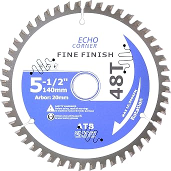 140mm Kreiss geblatt f r Holzschnitt Bohrung 20mm/16mm/127mm/10mm 48-Z Feine Oberfl che Feinschnitt Querschnitt Bauholz Kunststoff Sperrholz Laminat MDF usw.