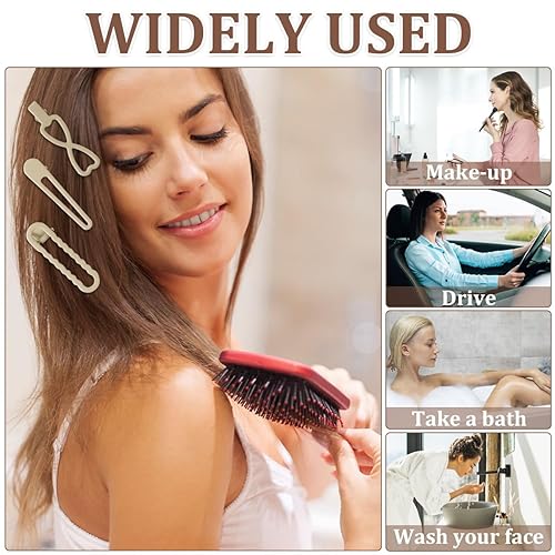 Miniatura 4 de Paquete de 30 pinzas de pelo de cocodrilo, pasadores de pelo grueso, pinzas para el cabello plano, pinzas de pato, accesorios de peinado para