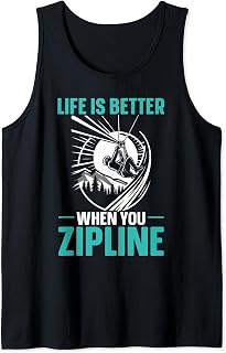 Zipline Lover Zipliner Extreme Adventure Ziplining Tank Top
