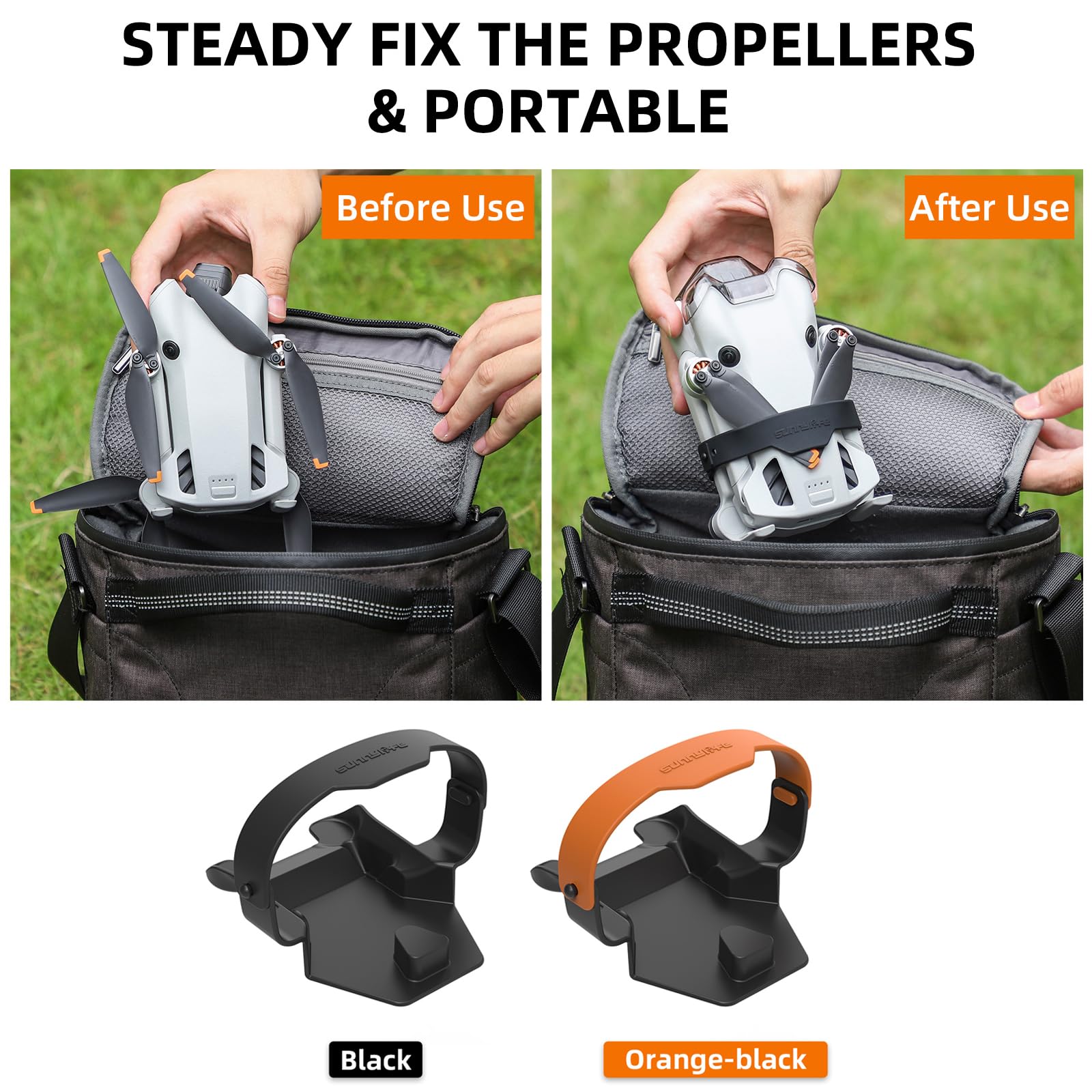 Sekepingo Mini 3 Pro Propellerschutz, 2 in 1 Propeller Stabilisator