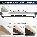 VIVO Extra Long Clamp-on Computer Keyboard and Mouse Under Desk Slider Tray, 34 x 11 inch Pull Out Platform Drawer, Black, MOUNT-KB15EB | Keyboard Tray for Typing, Slide Out Platform, Extra Sturdy C-Clamp Mount System, Computer Drawer, Black Frame