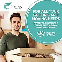 Vista 5 de Paquete de 2 rollos – Papel kraft marrón fabricado en Estados Unidos de 17.75 x 1200 pulgadas por rollo (200 pies), ideal para envolver regalos