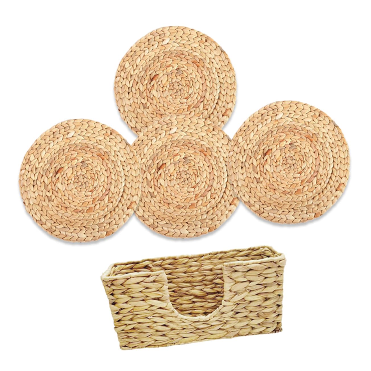 Sets de table tissés naturels de style rustique pour repas chaleureux en famille