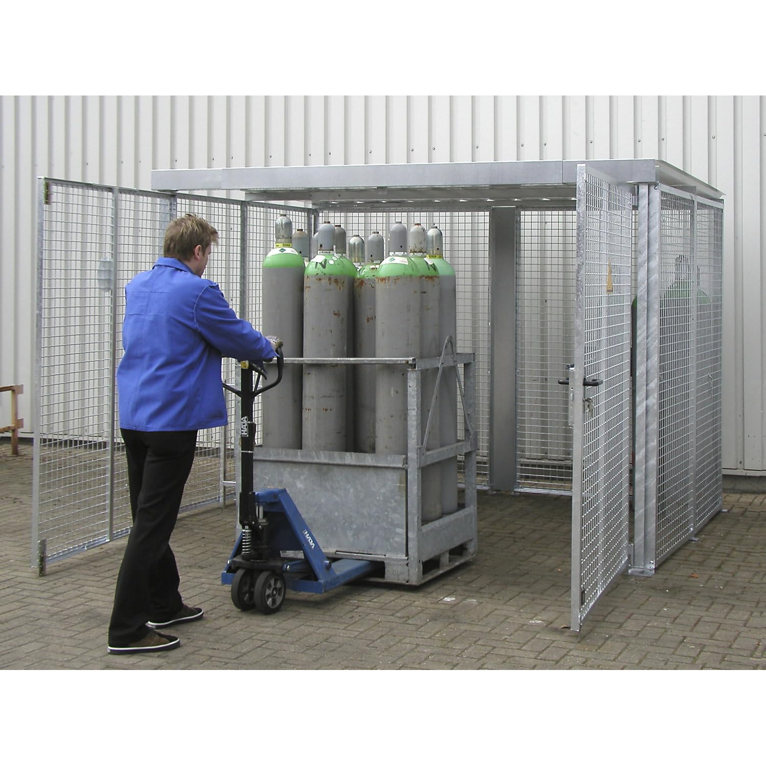 Bauer | Gasflaschen Container M3 D DF feuerVerzinkt Umwelt Lagertechnik