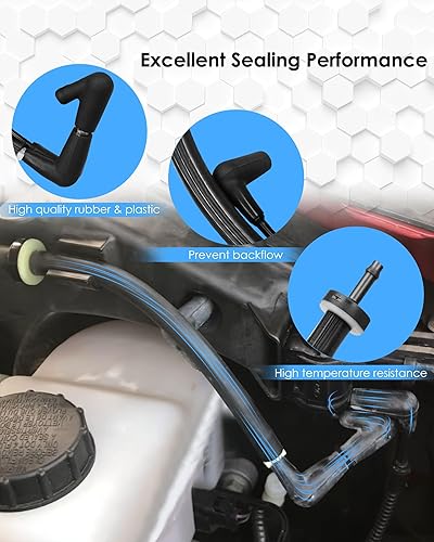 Miniatura 5 de 7L1Z-9H465-B Válvula solenoide de vacío 4x4 y FL3Z-3A788-B Kit combinado de válvula de retención de tubo de vacío de buje de bloqueo automático,