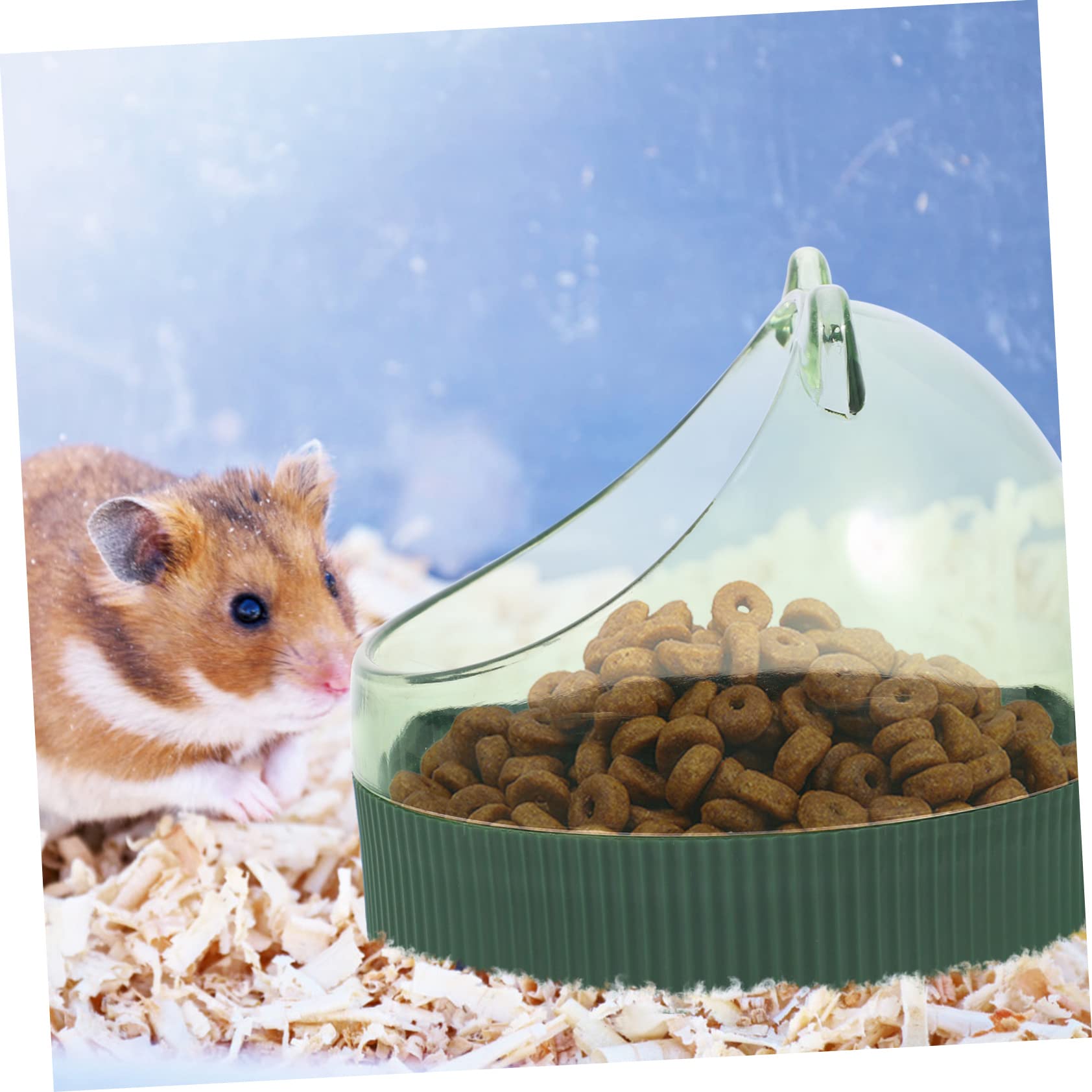 Sosoport 4piezas Comedero Colgante para Hámster y Roedores Plato Compacto De Alimentación para Chinchillas y Cobayas Fácil De Limpiar y Duradero Color Midnight