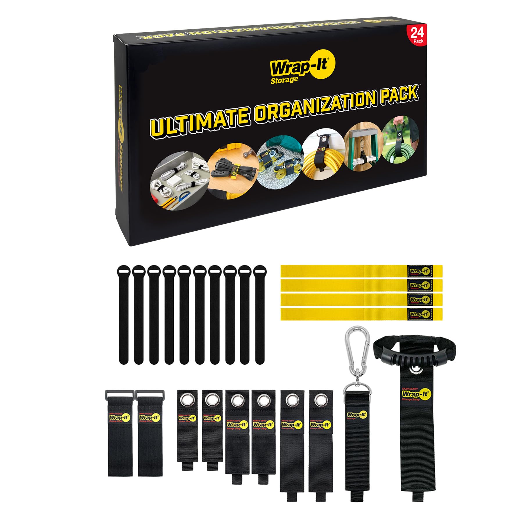 Wrap-It Storage Organizer-Set – 24 Teile Zum Ordnen Von Kabeln, Schläuchen & Co.