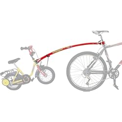 Carro Bicicleta Plegable Unbekannt Tow Bar, Varilla para Bicicleta Unisex Adulto, Rojo, Red