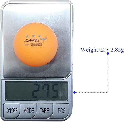 Miniatura 4 de MAPOL 200 pelotas de tenis de mesa, pelota de entrenamiento avanzado de 3 estrellas, pelotas de ping pong a granel para deportes de interior y