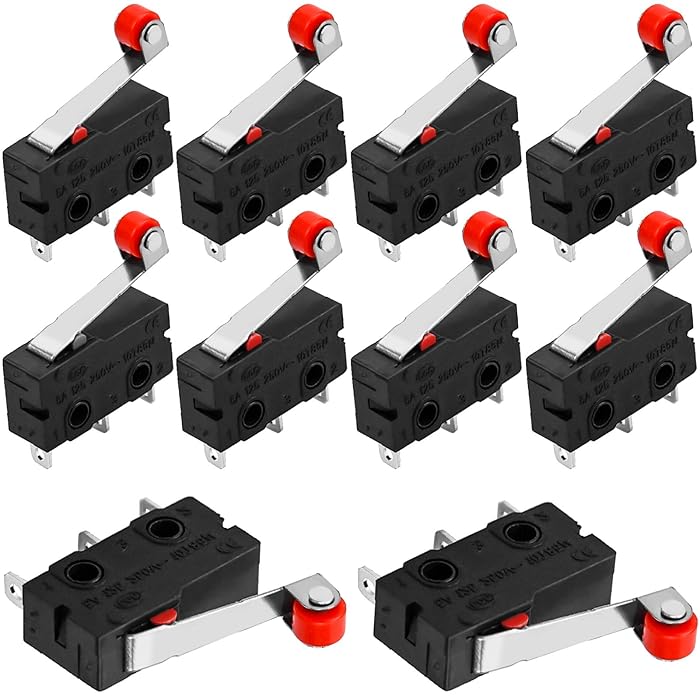 Buy Winfred 10pcs Mini Micro Switch, 3 Pins Micro Limit Switch 5A 250V