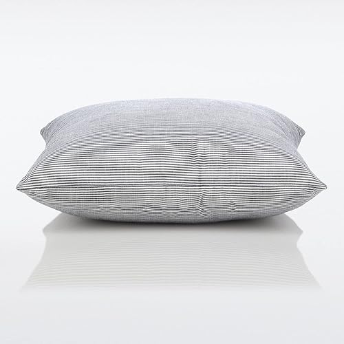 Miniatura 4 de Nate Home by Nate Berkus - Almohada decorativa de algodón texturizado a rayas, decoración moderna, cojín para sofá, sillas o dormitorio de mDesign,