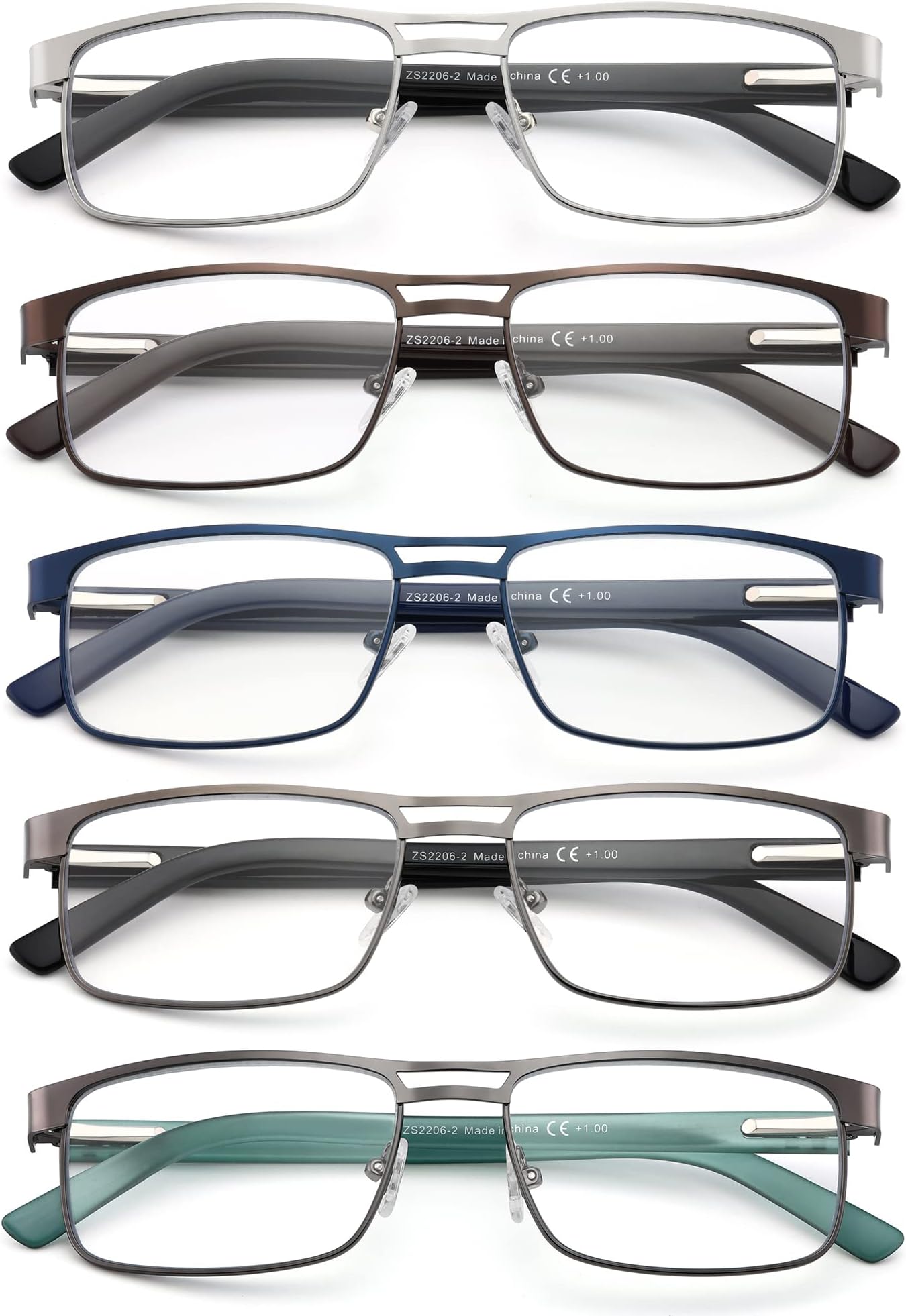 Blue Light Blocking Progressive Bifocal Glasses For Women Men, Foldable - View #3