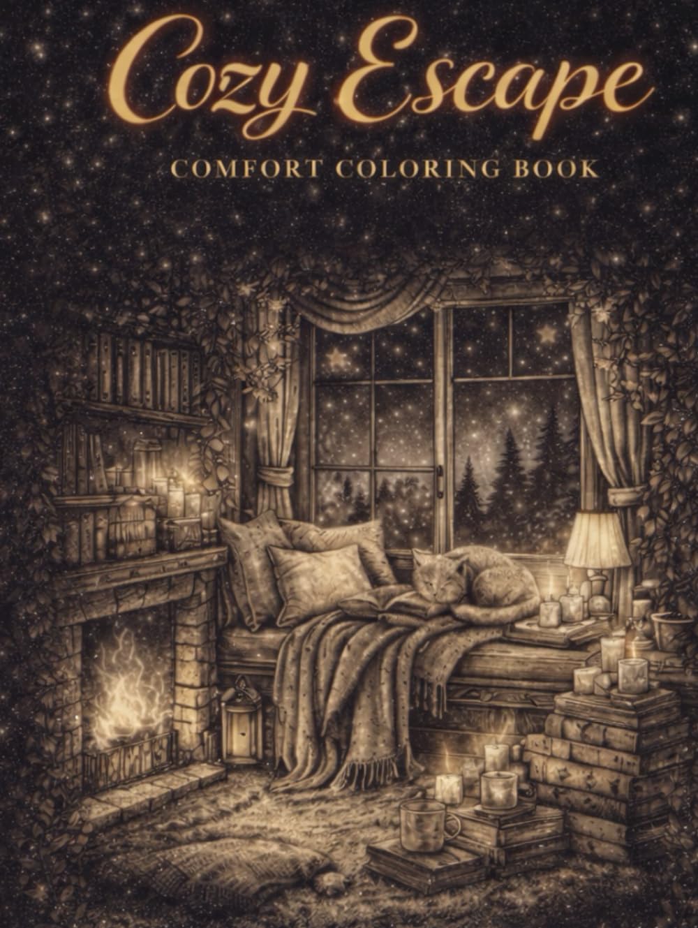 Cozy Escape: A Relaxing Anti-Stress Coloring Book for Adults and Teens (Cozy Escape Coloring Books)