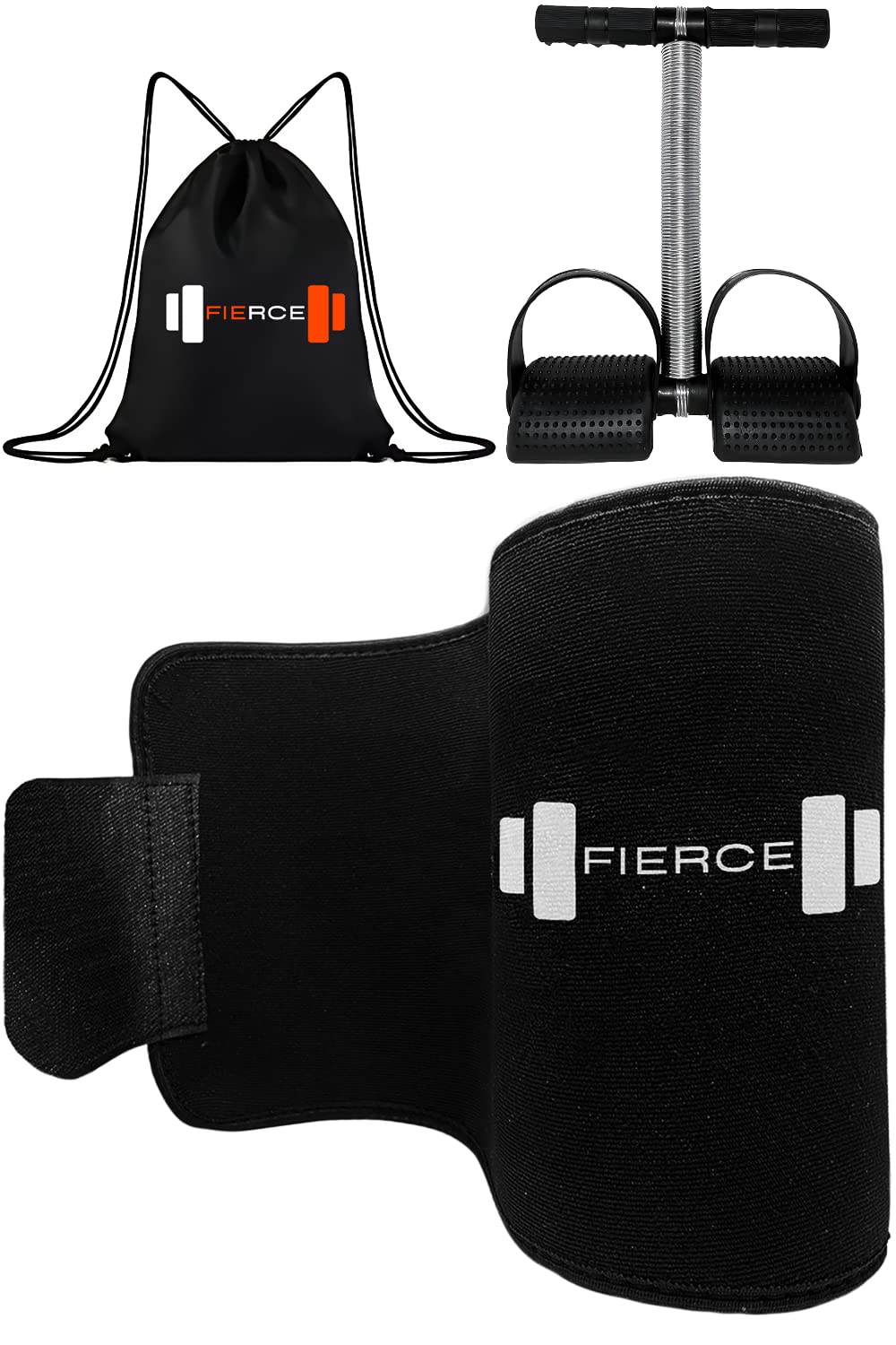 Sweat Slim Belt for Men and Women - Sauna Belt for Weight Loss Made of Neoprene, Tummy Trimmer and Gym Bag Combo, Stomach Belt for Men and Women Black