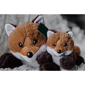 Mother & Baby Fox Plush Set | Super Soft Fox Stuffed Animal Toys | Cute Plushies for Kids Bedroom | 18-in Stuffed Animals for Girls & Boys | Stuffed Fox Plushies by Exceptional Home