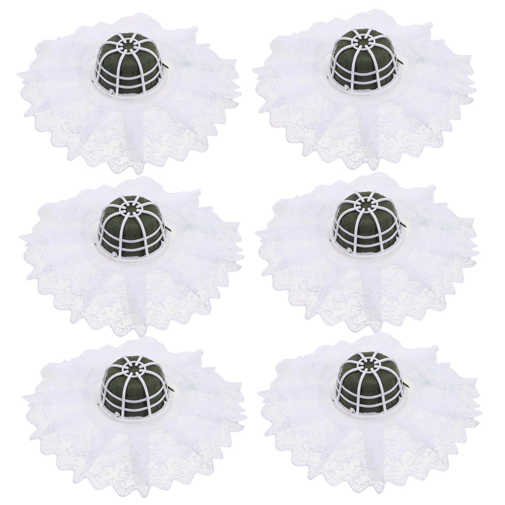 Porta Ramos de Flores de Resina Asa para Boda, 6 Unidades para Arreglos de Flores Artificiales y Hand Bouquets, Soporte para Decoración de Bodas y DIY