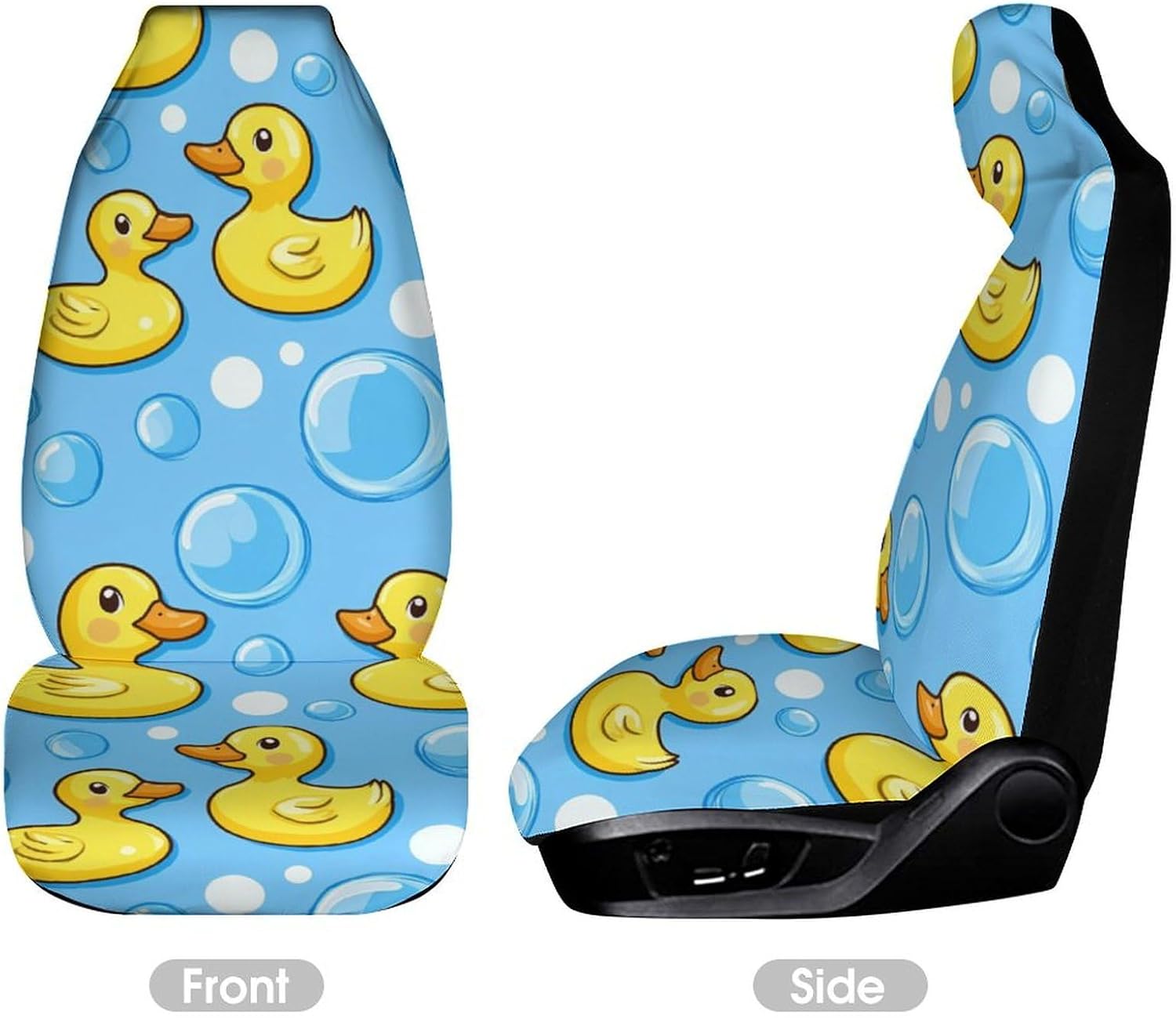 Ducks Car Seat Covers Universal Car Front Seats Protector Auto Interior Accessories 2PCS