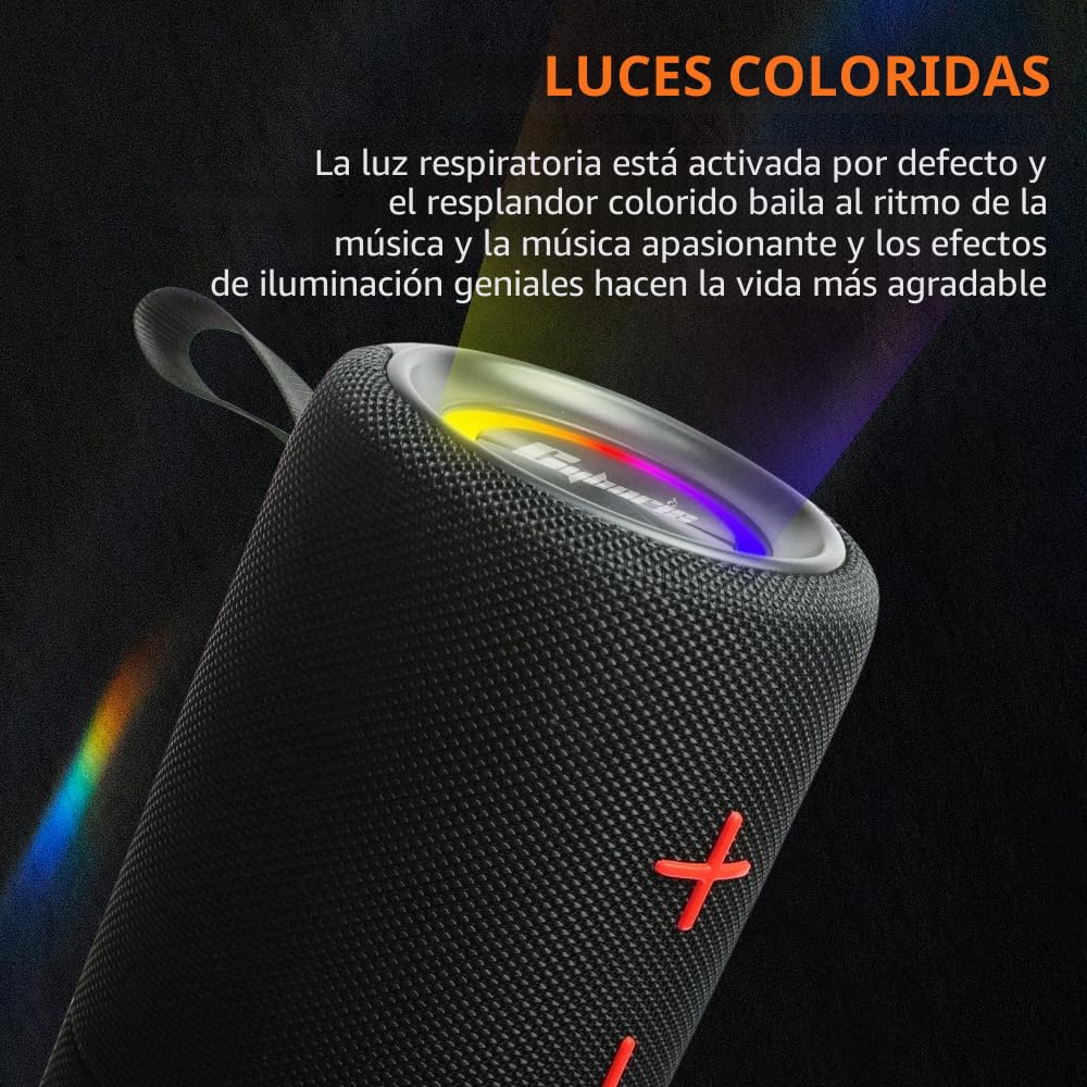 CYBORIS Altavoz Bluetooth Dual Portátil Divisible 2 en 1 de 40W, Altavoz Inalámbrico Divisible Resistente al Agua V5.3 con Graves Profundos y Sonido Estéreo Potente, 24H de Reproducción