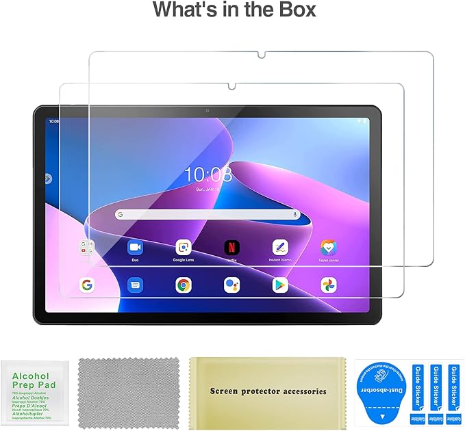 ProCase 2 Pack Protector de Pantalla de Vidrio Templado para Lenovo Tab M10 Plus 3rd Gen 10.6 Pulgadas miniatura 8