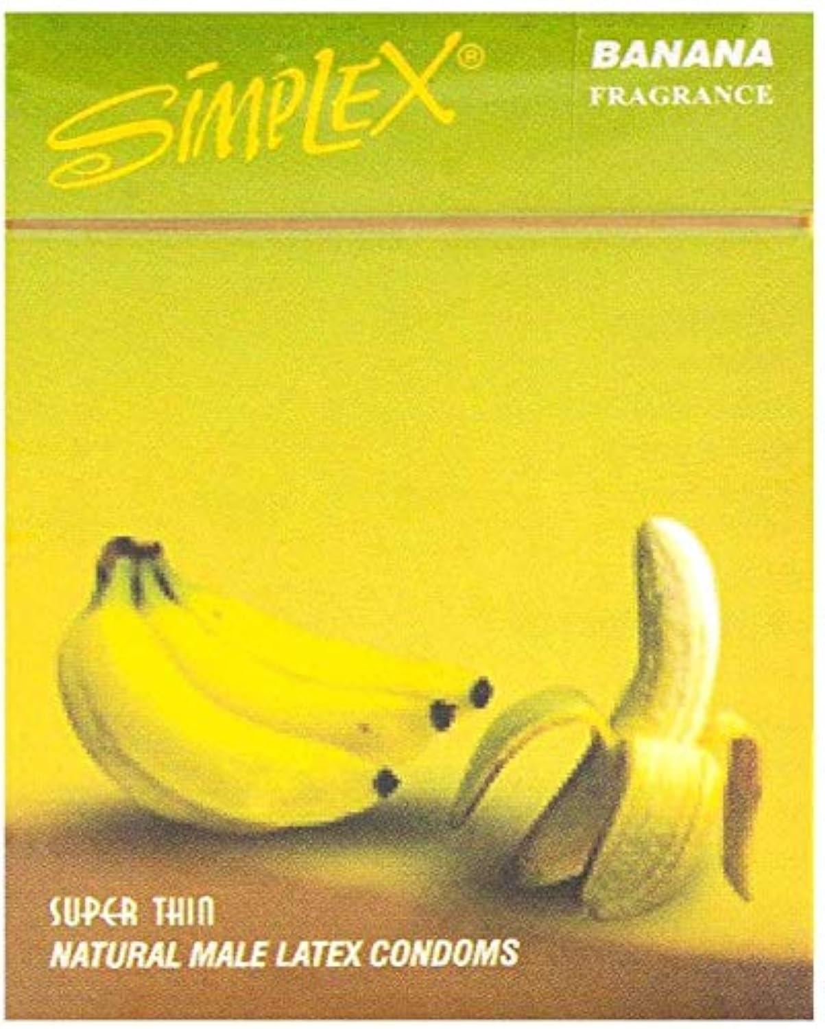 Simplex Super Thin Natural Latex Banana Flavored Condom – Pack of 3