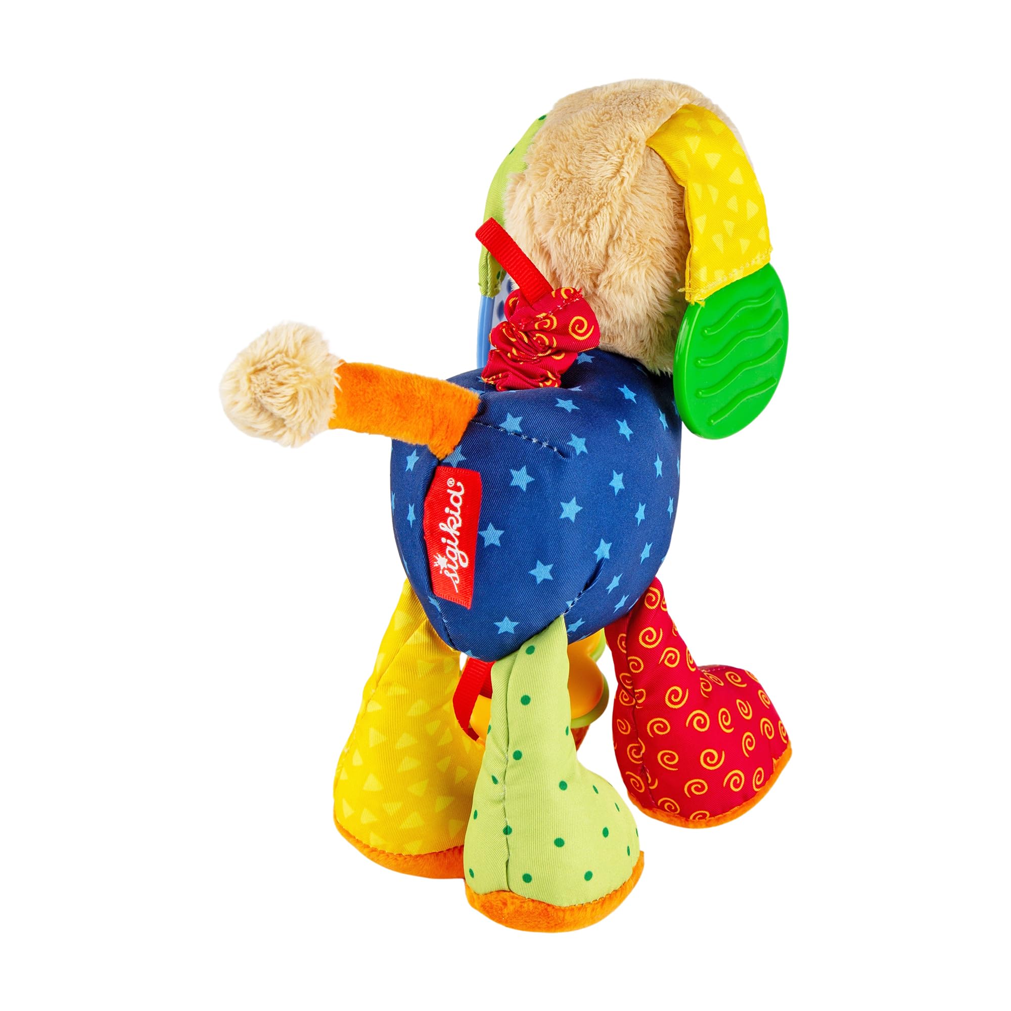 SIGIKID 40099 Aktywny pies PlayQ zabawka dla dziewczynek i chłopców, zalecana od urodzenia, wielokolorowa, 6 x 15 x 20