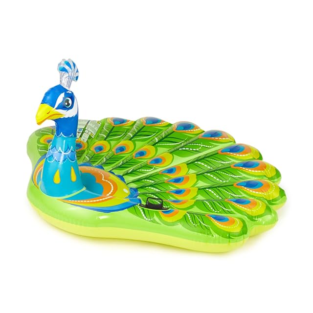 Intex Isla Inflable de Pavo Real, 76 x 64 x 37 Pulgadas, para Mayores de 6 años