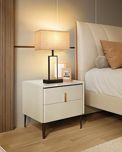 Miniatura 8 de Dexnump Juego de 2 lámparas de mesa, lámpara de mesa de noche con control táctil para sala de estar, lámparas de mesita de noche intercambiables de