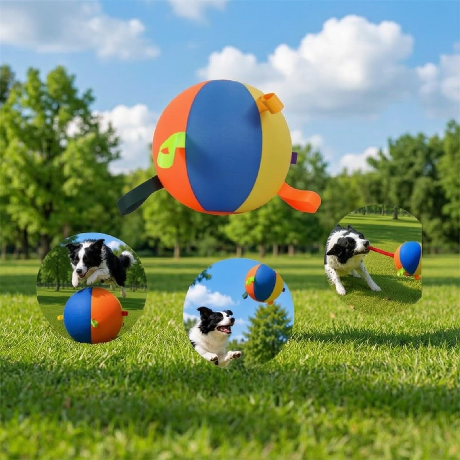 P Gonfiabile per Cani Interattivo , Grande, Diametro 55 Cm , Multicolore