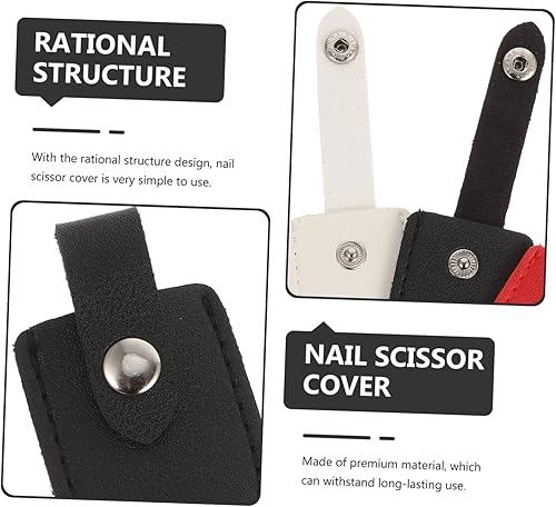 Miniatura 4 de 4 unids tijeras de piel muerta estuche protector de uñas tijeras de aseo alicates alicates funda empujador cutícula cutícula Clipper cubiertas uñas