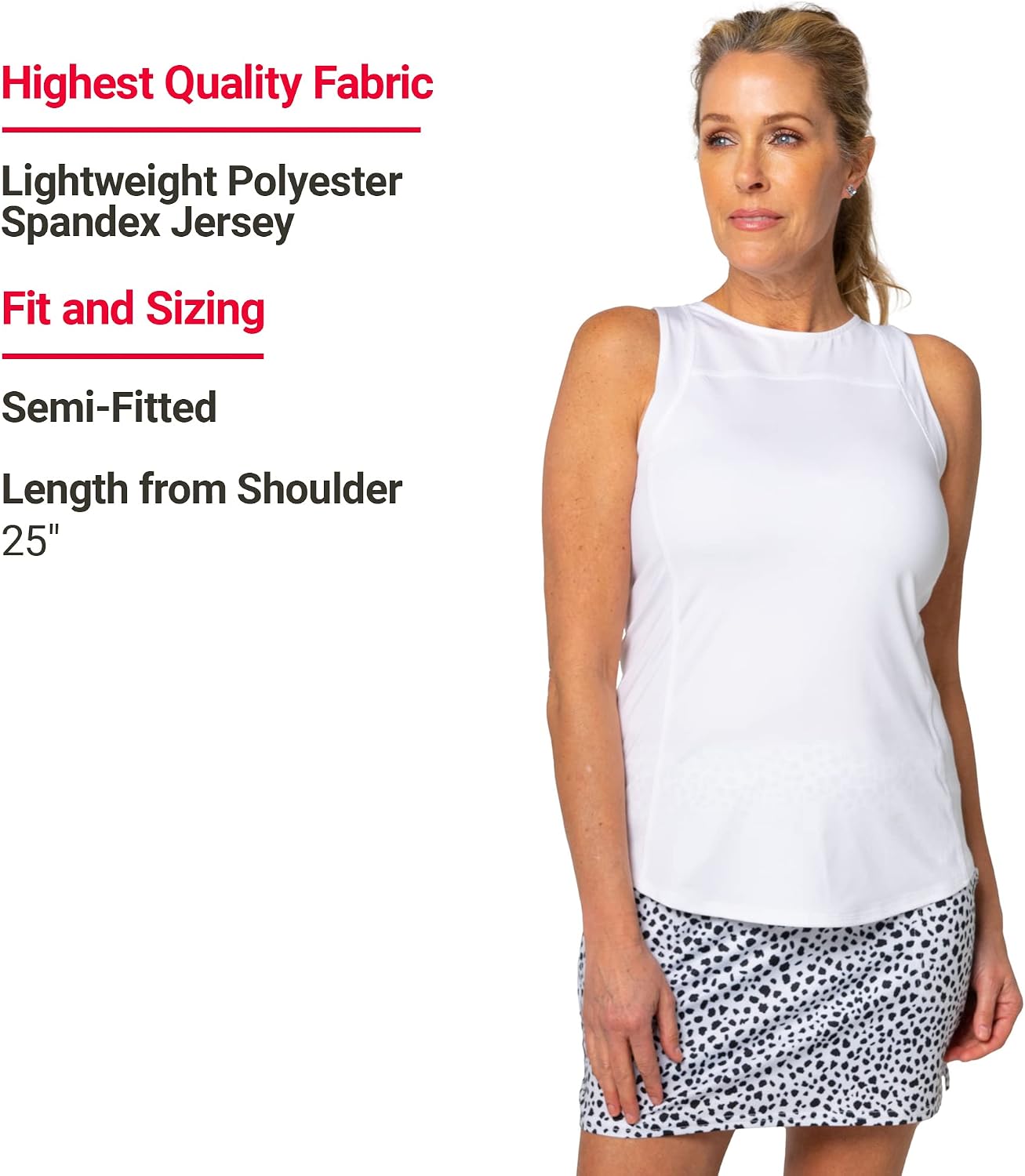 Jofit Apparel Women’s Athletic Clothing Game – Set Tank for Golf & Tennis