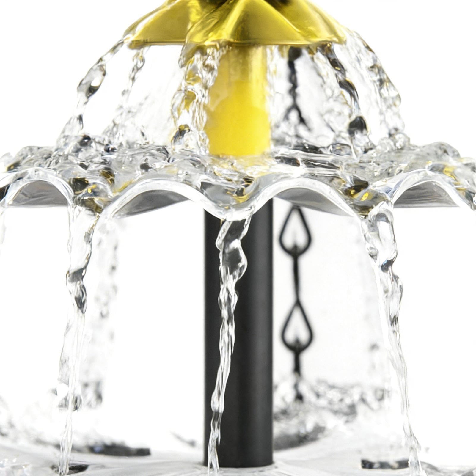 Fontaine De Bain D'oiseaux Solaire Suspendue, Fontaine D'eau Extérieure En Cascade À Énergie Solaire, Bains De oiseaux Suspendu Avec Eau Qui Coule, Fontaines De Bain D'oiseaux Décoratives Pour Jardin